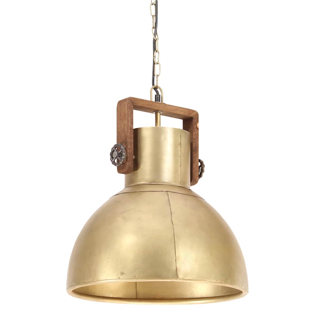 Tööstuslik laelamp 25 W messing, ümmargune 40 cm E27
