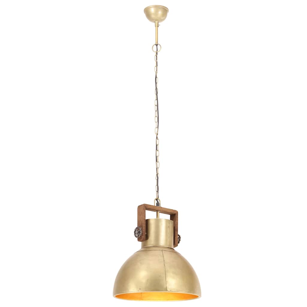 Tööstuslik laelamp 25 W messing, ümmargune 40 cm E27