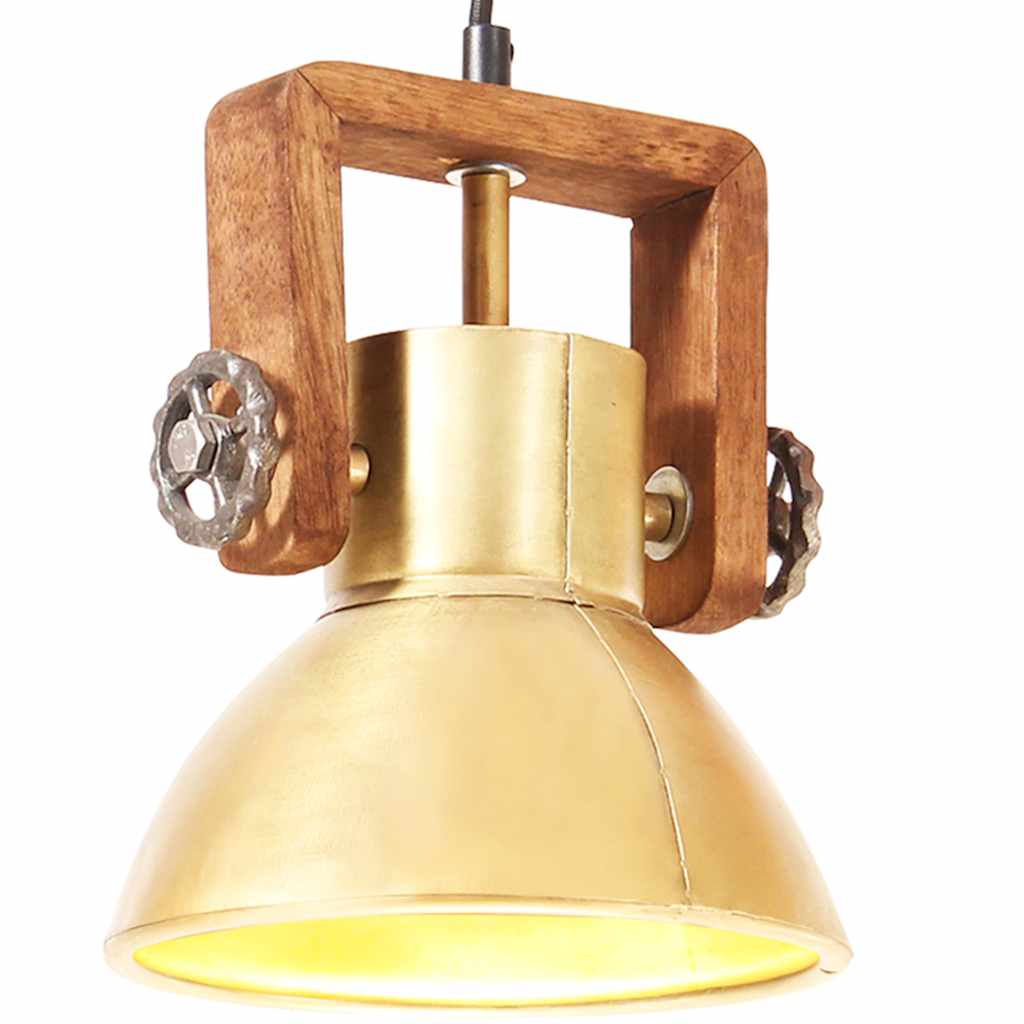 Tööstuslik laelamp 25 W messing, ümmargune 19 cm E27