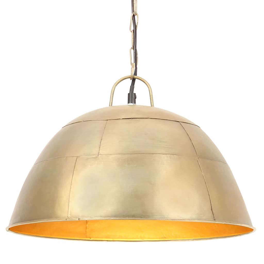 Tööstuslik vanaaegne laelamp 25 W messing, ümmargune 41 cm E27