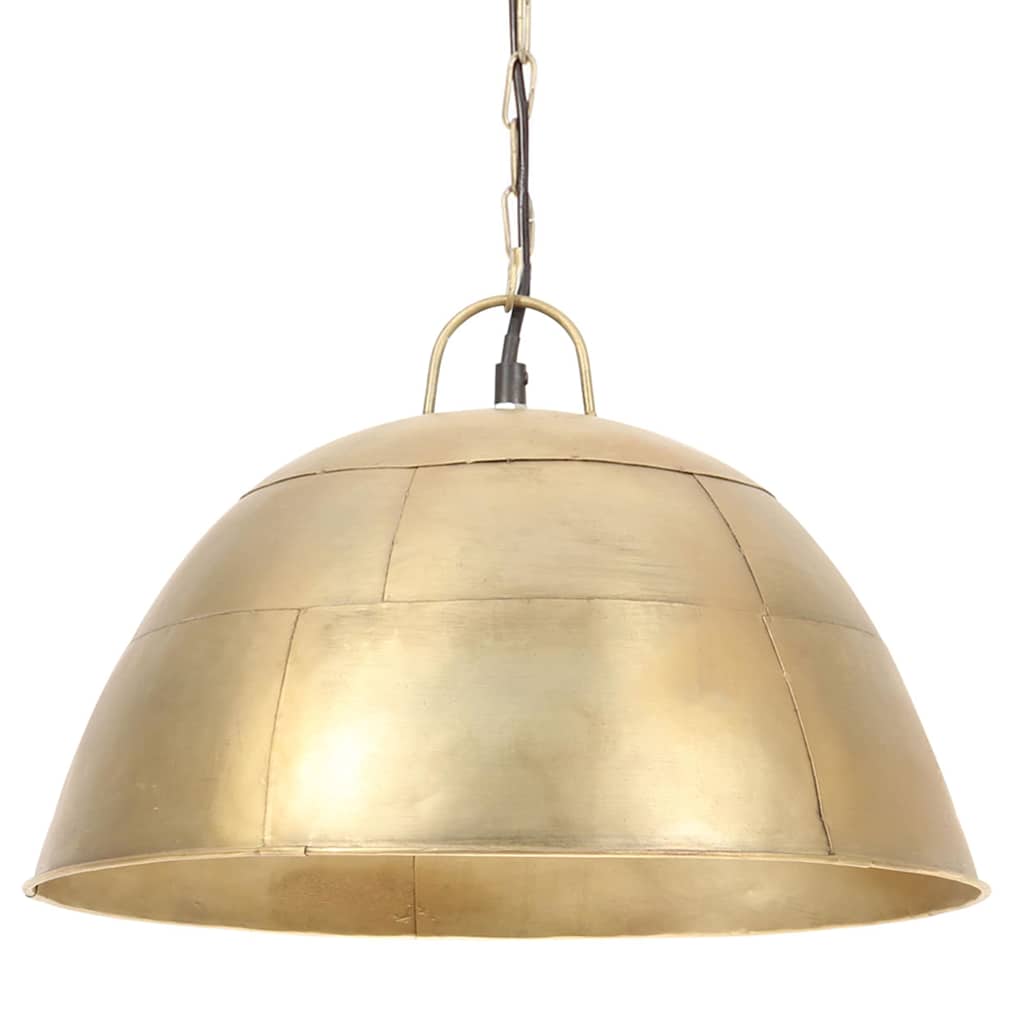 Tööstuslik vanaaegne laelamp 25 W messing, ümmargune 41 cm E27