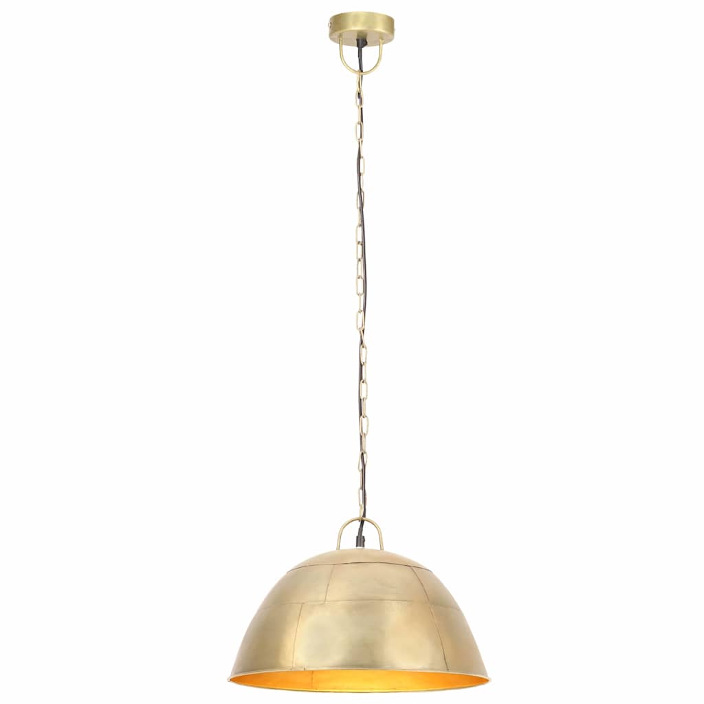 Tööstuslik vanaaegne laelamp 25 W messing, ümmargune 41 cm E27