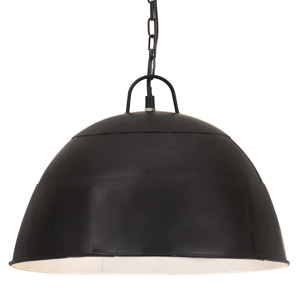 Tööstuslik laelamp 25 W must, ümmargune 41 cm E27