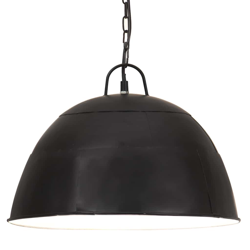 Tööstuslik laelamp 25 W must, ümmargune 41 cm E27