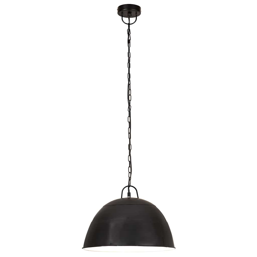 Tööstuslik laelamp 25 W must, ümmargune 41 cm E27