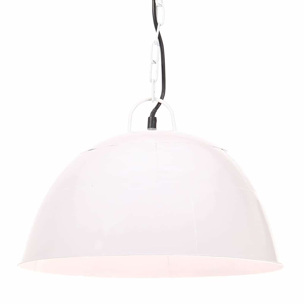Tööstuslik vanaaegne laelamp 25 W valge, ümmargune 41 cm E27