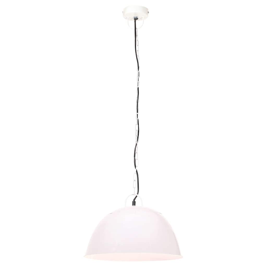 Tööstuslik vanaaegne laelamp 25 W valge, ümmargune 41 cm E27