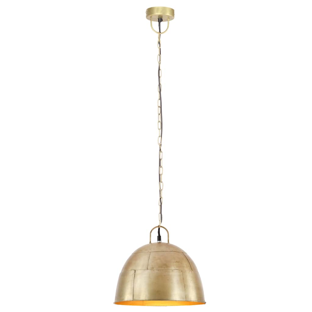 Tööstuslik vanaaegne laelamp 25 W messing, ümmargune 31 cm E27