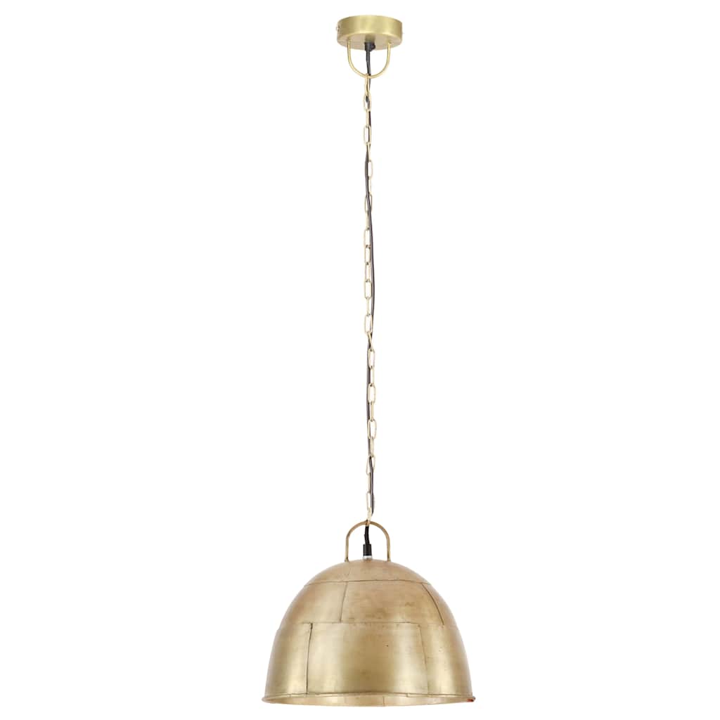 Tööstuslik vanaaegne laelamp 25 W messing, ümmargune 31 cm E27