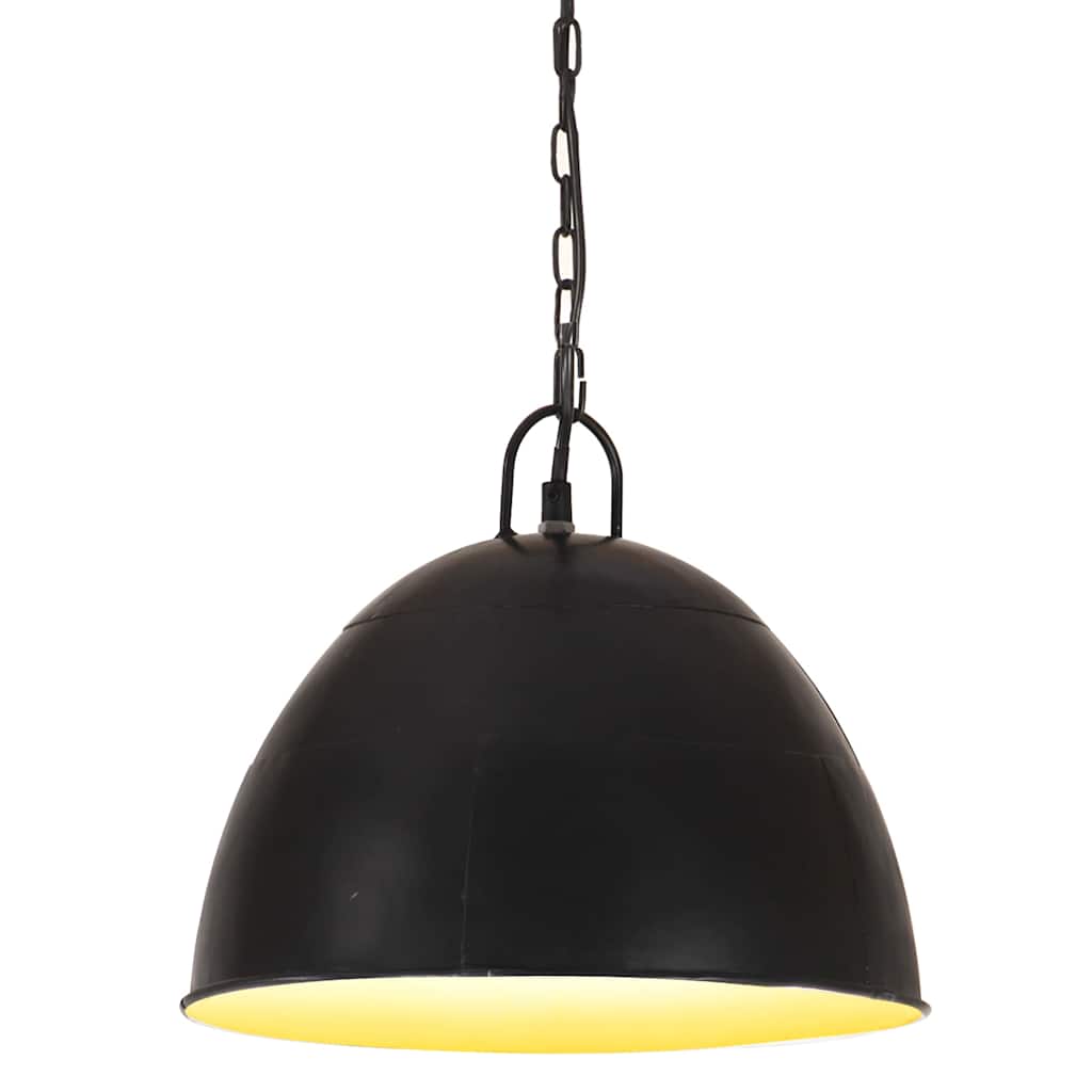 Tööstuslik laelamp 25 W must, ümmargune 31 cm E27