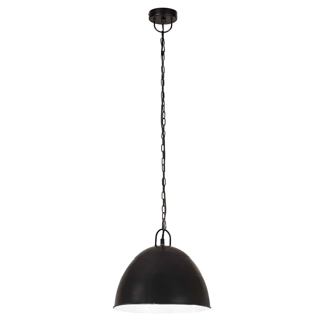 Tööstuslik laelamp 25 W must, ümmargune 31 cm E27