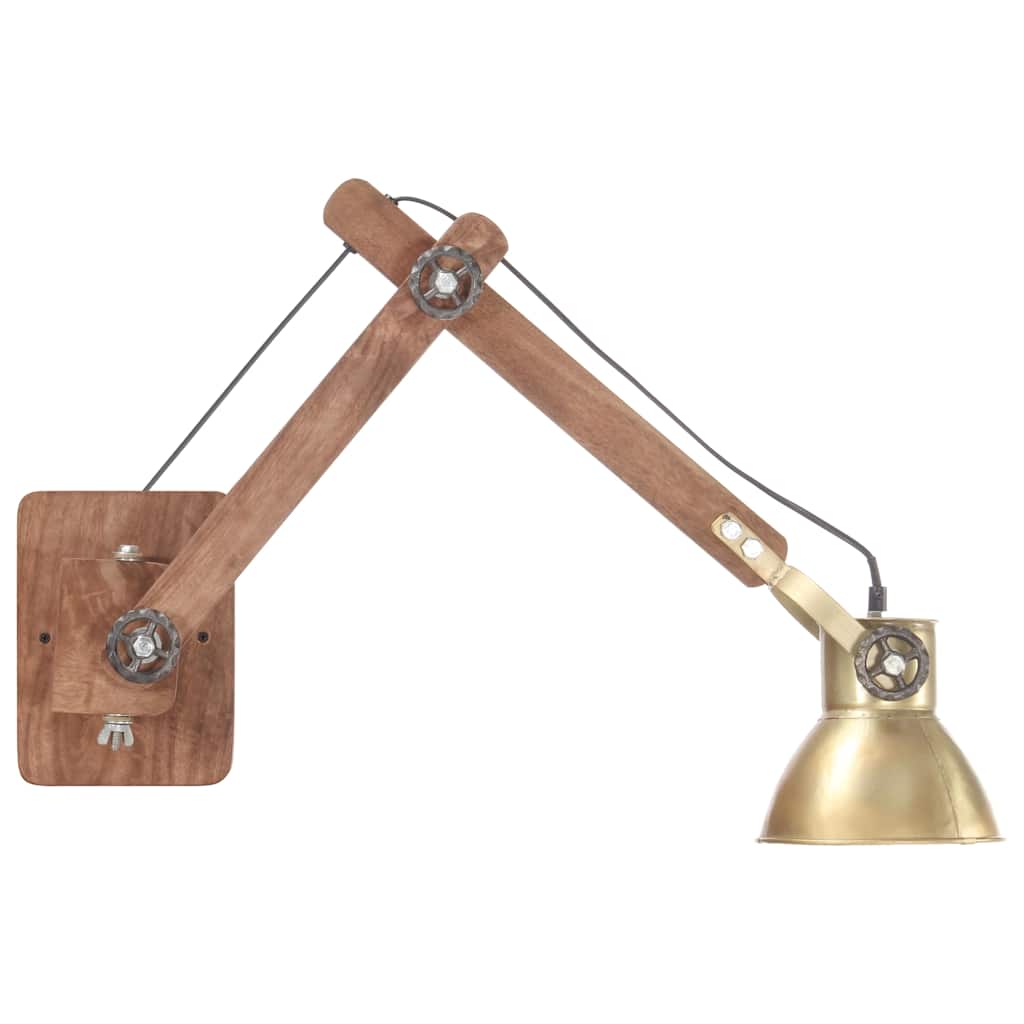 Seinalamp, tööstuslik stiil messing, ümmargune, E27