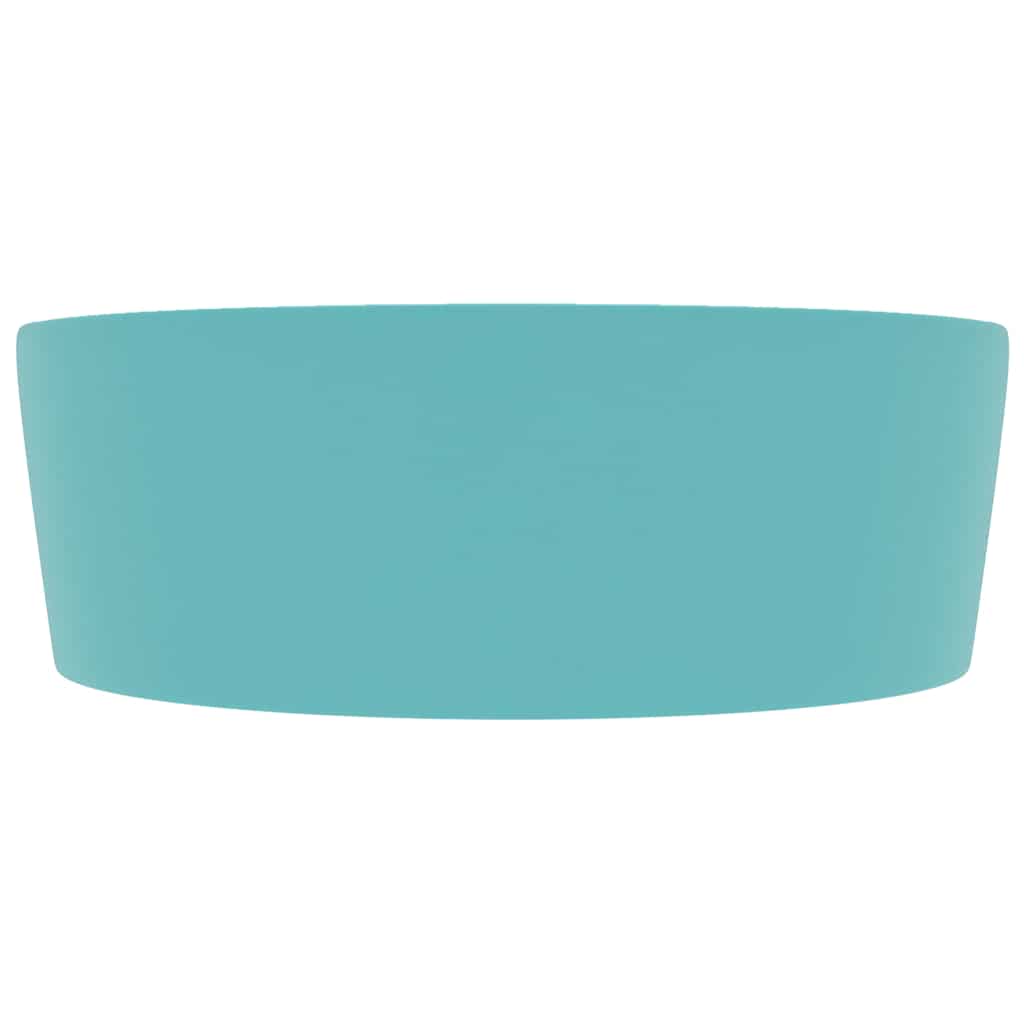 Valamu ülevooluavaga matt roheline 36 x 13 cm keraamiline