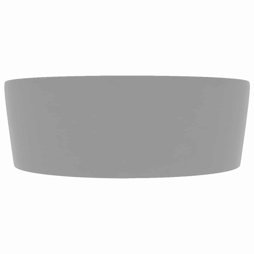 Valamu ülevooluavaga matt helehall 36 x 13 cm keraamiline