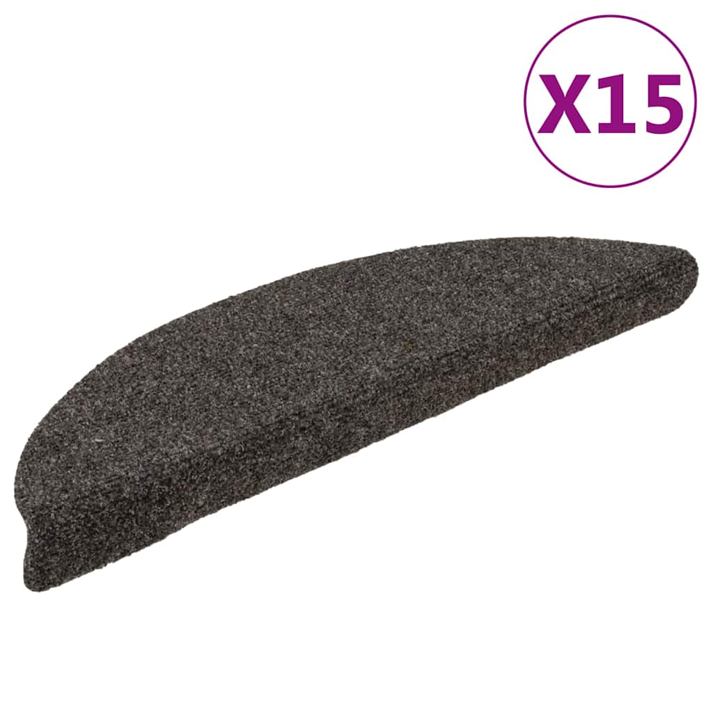 Isekleepuvad trepimatid, 15 tk, 56 x 17 x 3 cm, antratsiithall, poolringikujuline