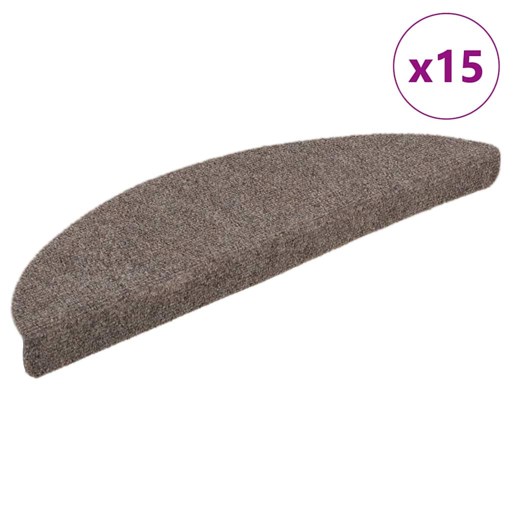 Isekleepuvad trepimatid, 15 tk, 56 x 17 x 3 cm, beežid, poolringikujulised