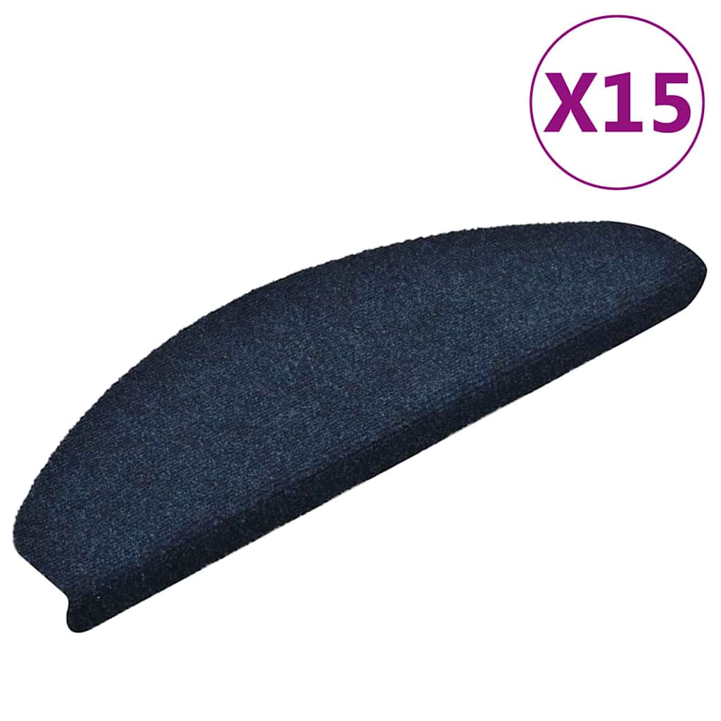 Isekleepuvad trepimatid, 15 tk, 65 x 21 x 4 cm, tumesinised, poolringikujulised, suured