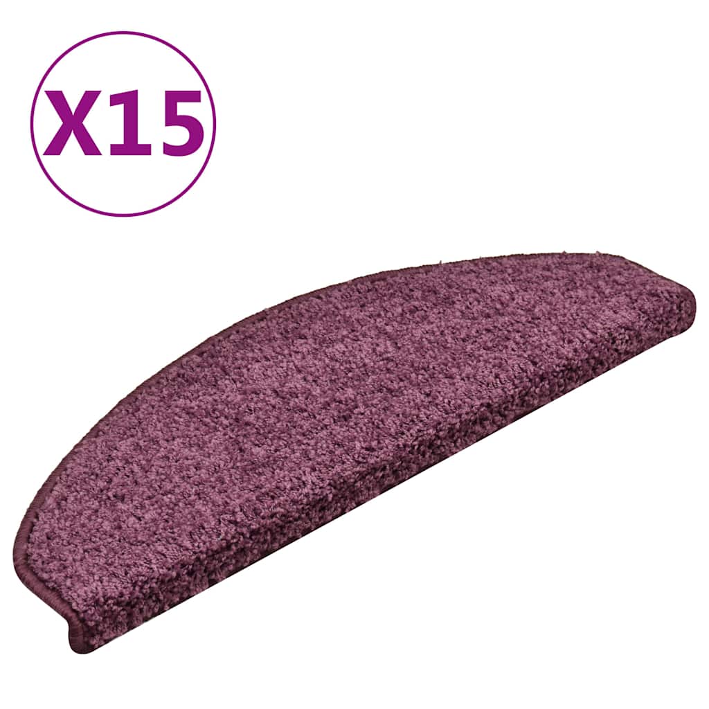 Trepimatid 15 tk 65 x 21 x 4 cm tumepunased poolringikujulised suured