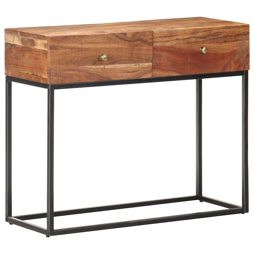 Konsoollaud 90 x 35 x 75 cm töötlemata akaatsiapuidust