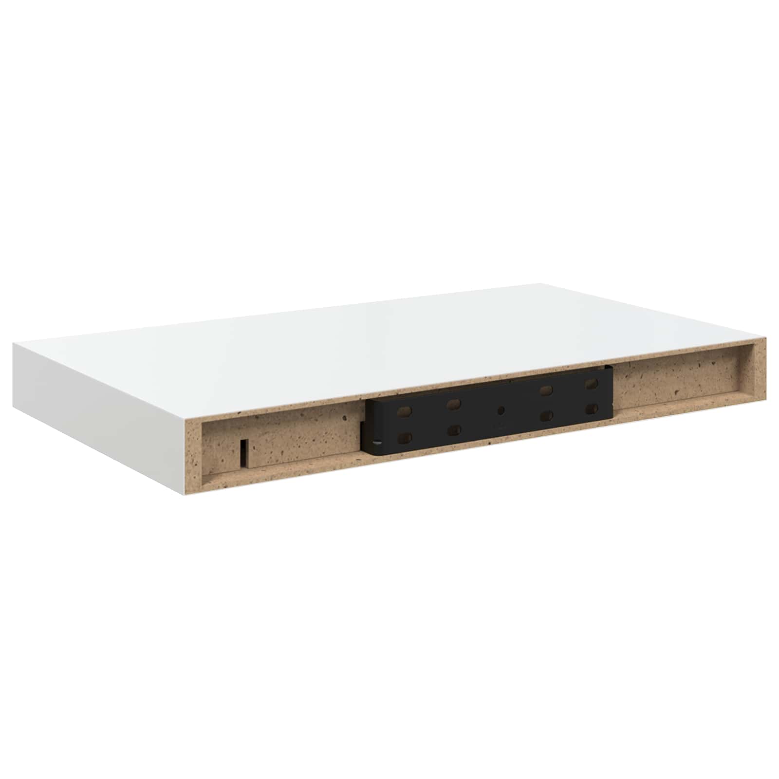 Seinariiul, kõrgläikega, valge, 40 x 23,5 x 3,8 cm MDF