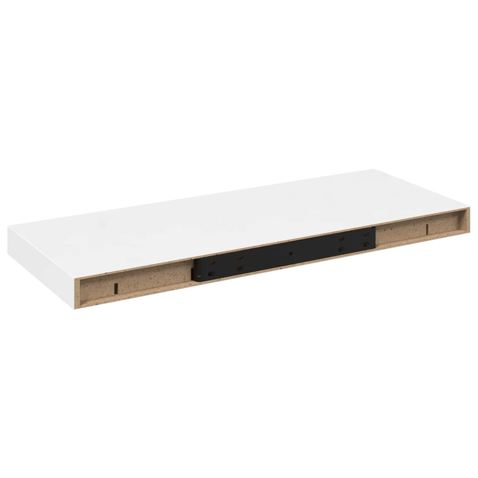 Seinariiul, kõrgläikega valge, 60 x 23,5 x 3,8 cm MDF