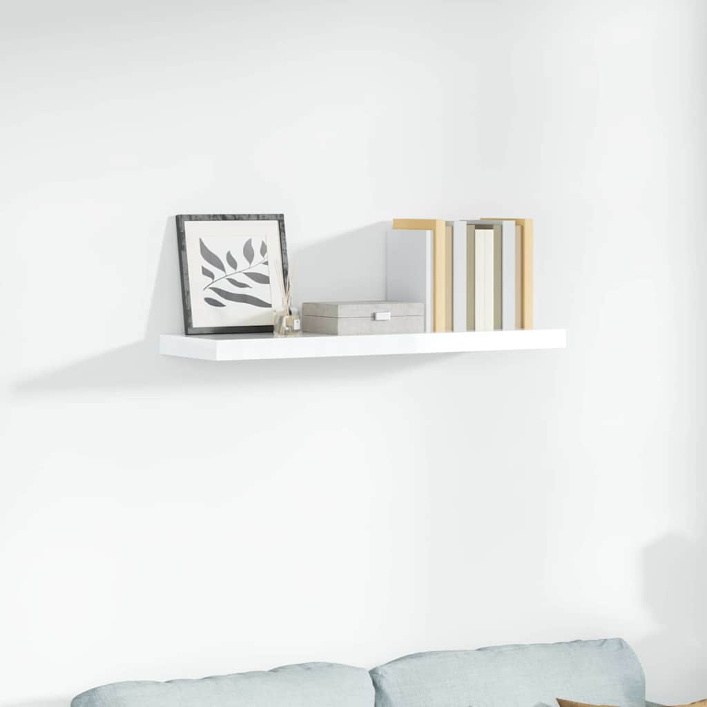 Seinariiul, kõrgläikega, valge, 90 x 23,5 x 3,8 cm MDF