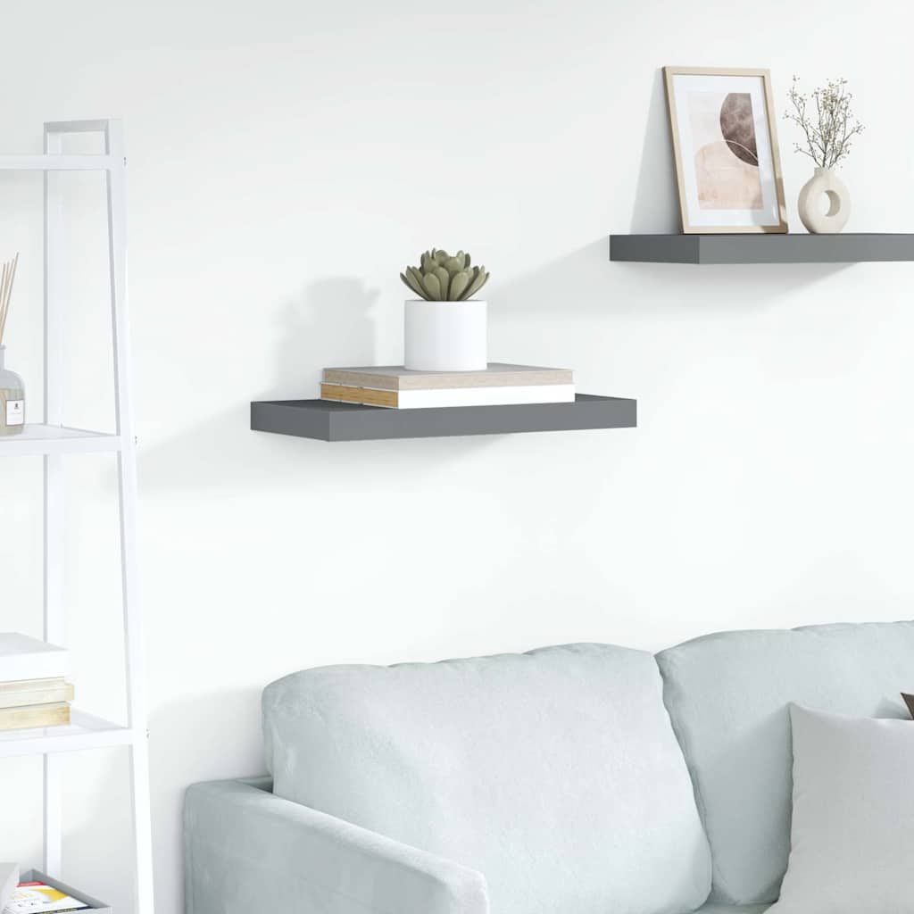 Seinariiul, kõrgläikega hall, 50 x 23,5 x 3,8 cm MDF