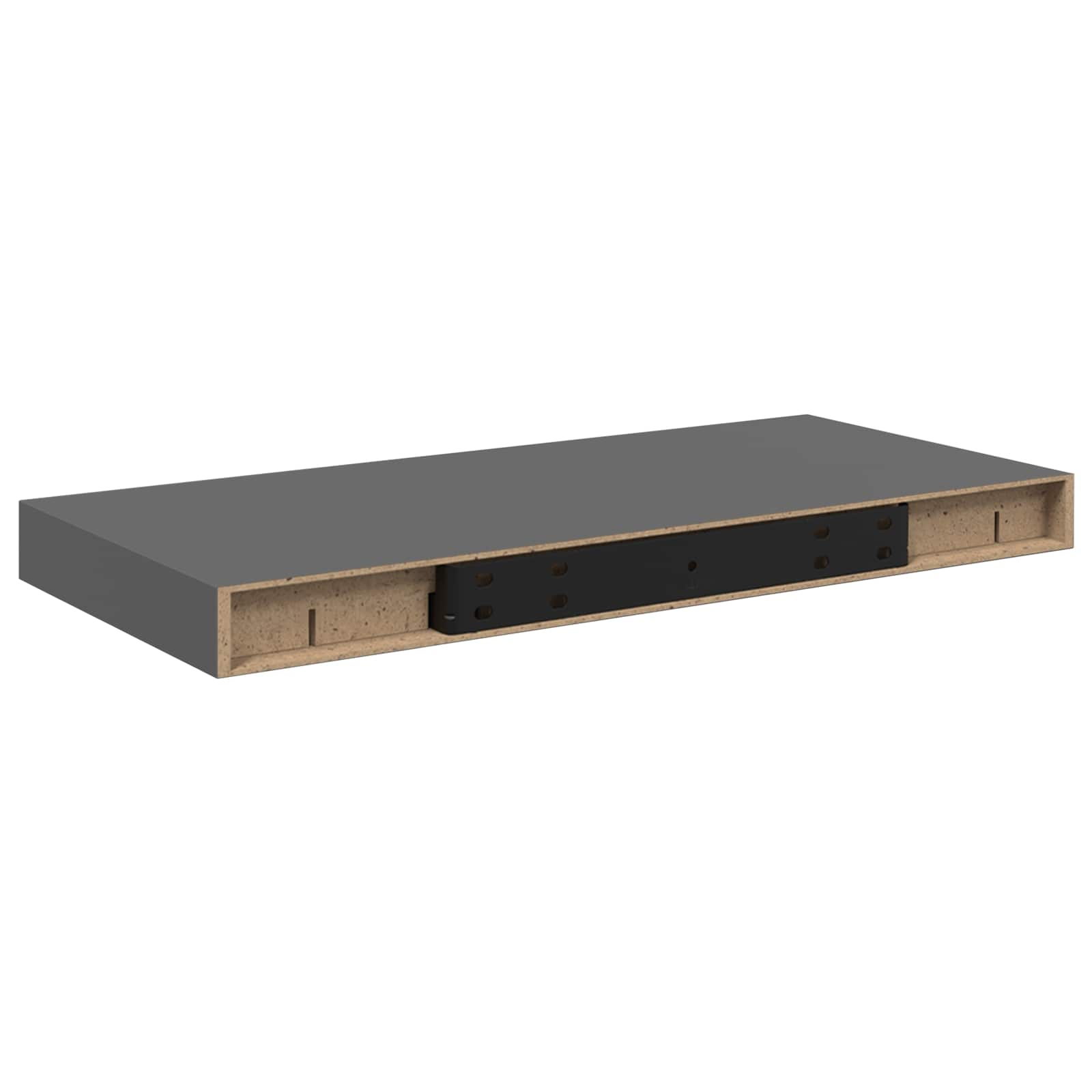 Seinariiul, kõrgläikega hall, 50 x 23,5 x 3,8 cm MDF