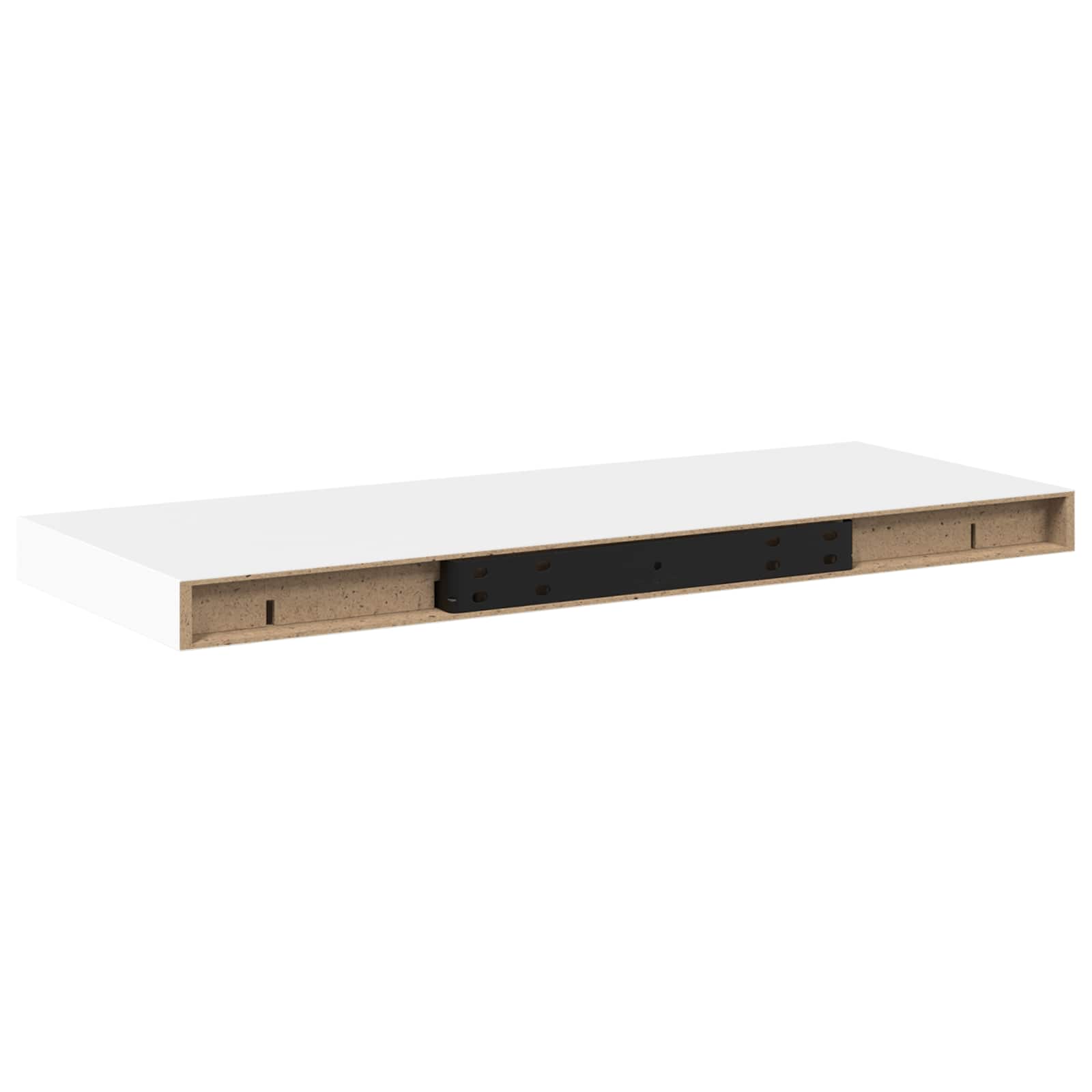 Seinariiulid, 2 tk, valge, 60 x 23,5 x 3,8 cm MDF