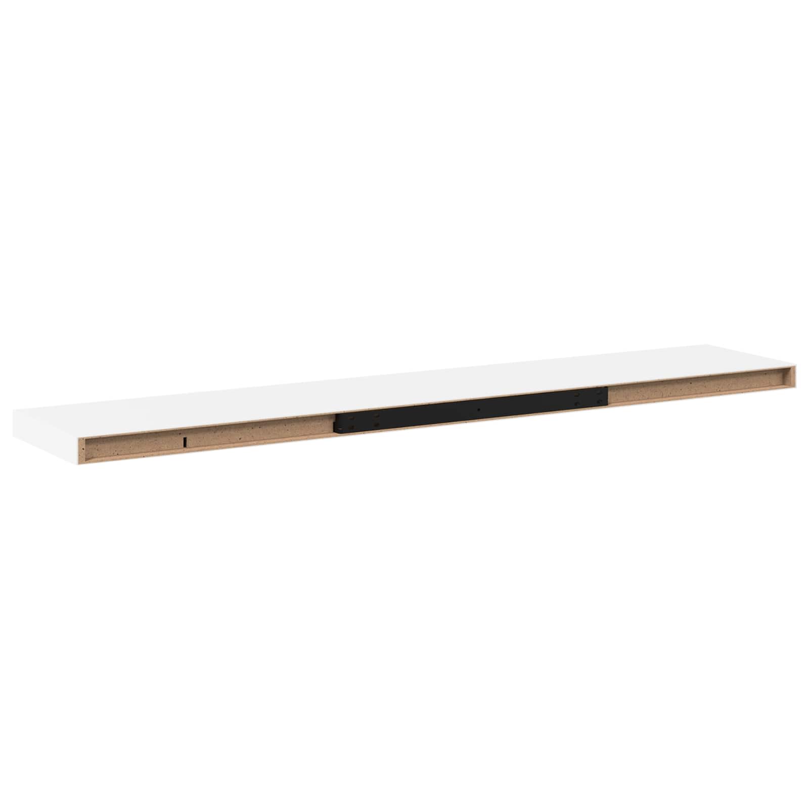 Seinariiulid, 4 tk, valge, 120x23,5x3,8 cm MDF