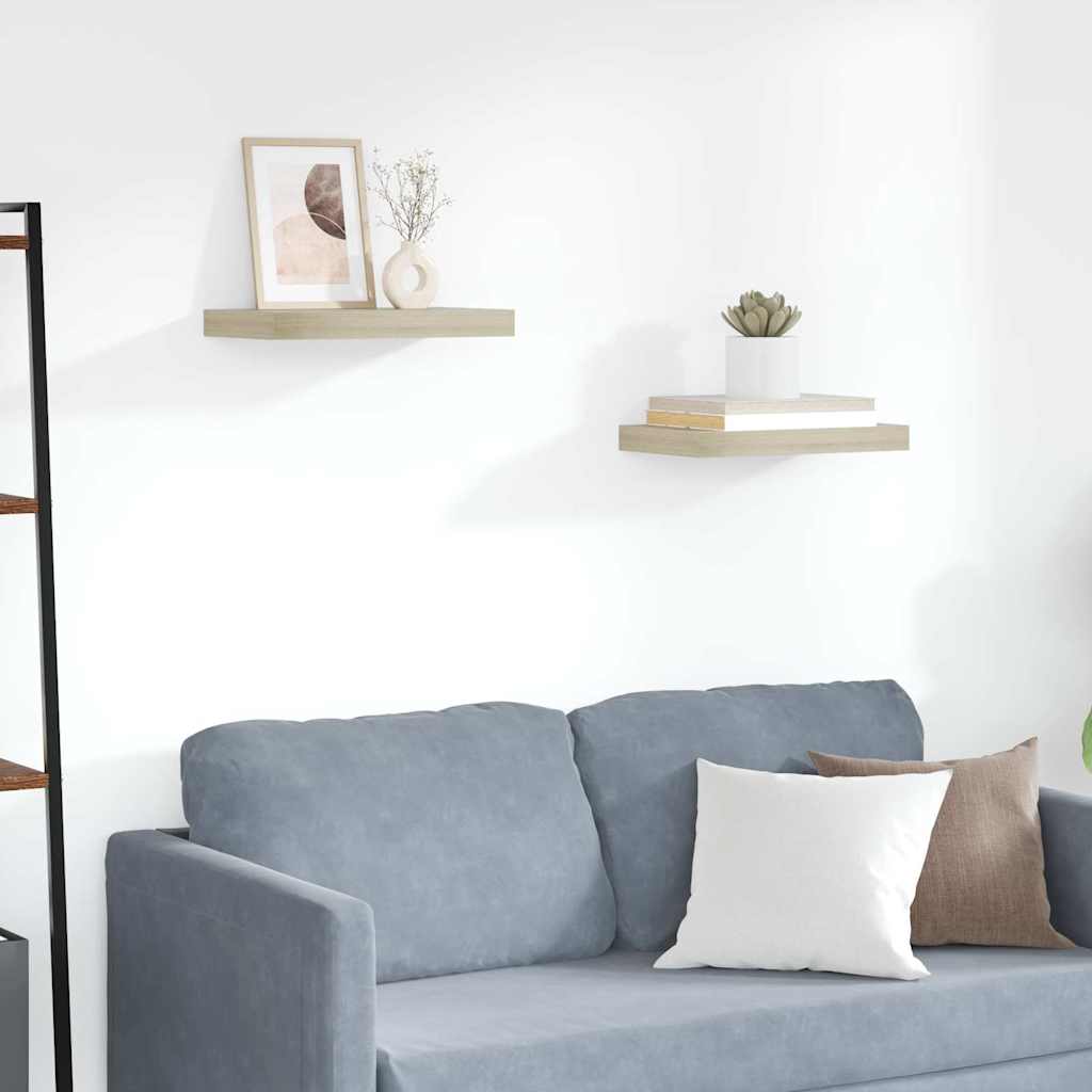 Seinariiulid, 2 tk, tammevärvi, 40 x 23,5 x 3,8 cm MDF