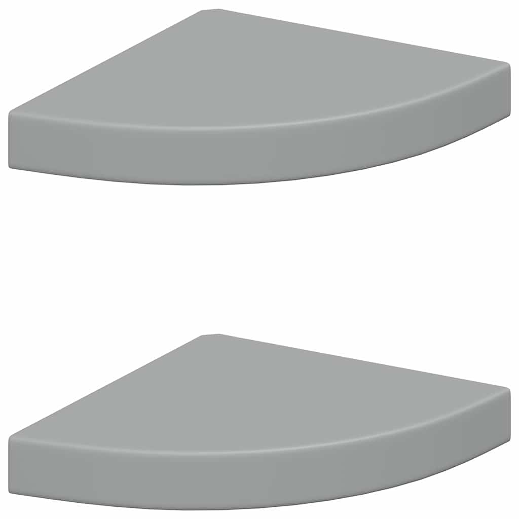 Nurgariiulid, 2 tk, hall, 25 x 25 x 3,8 cm MDF