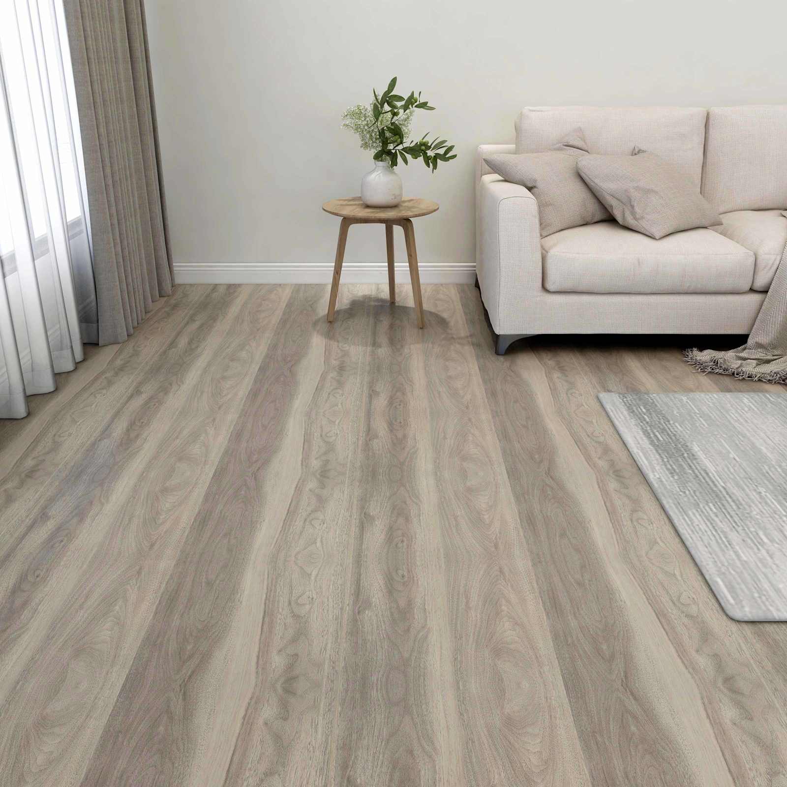Põrandaplaadid Puidu värv 5,11 m² 55 tk PVC