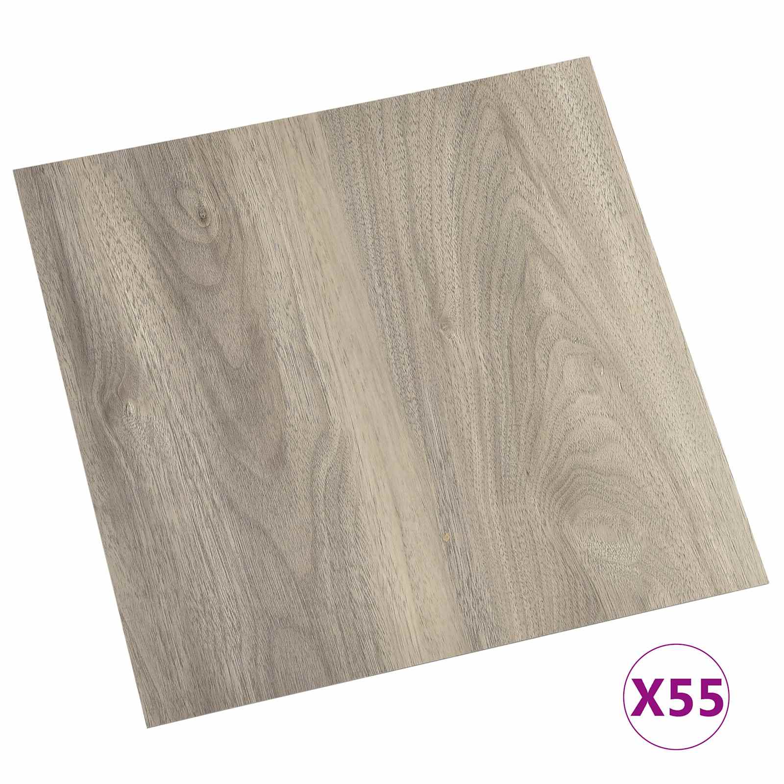 Põrandaplaadid Puidu värv 5,11 m² 55 tk PVC