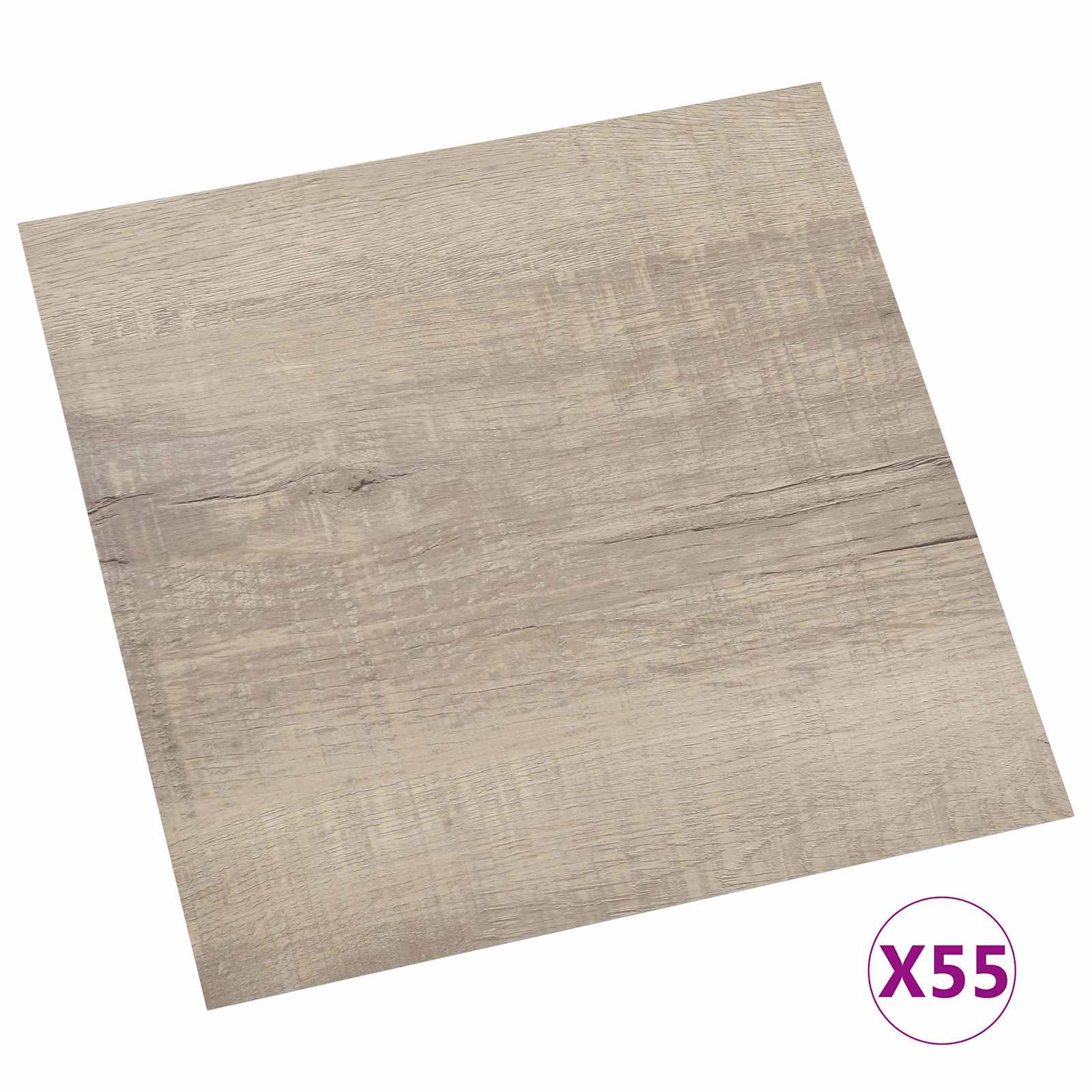 Põrandaplaadid Pruunikashall 5,11 m² 55 tk PVC