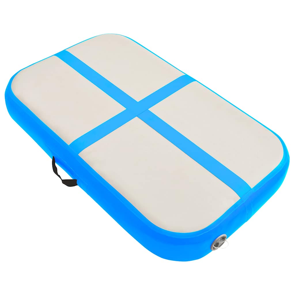 Täispumbatav võimlemismatt pumbaga 60x100x10 cm PVC sinine