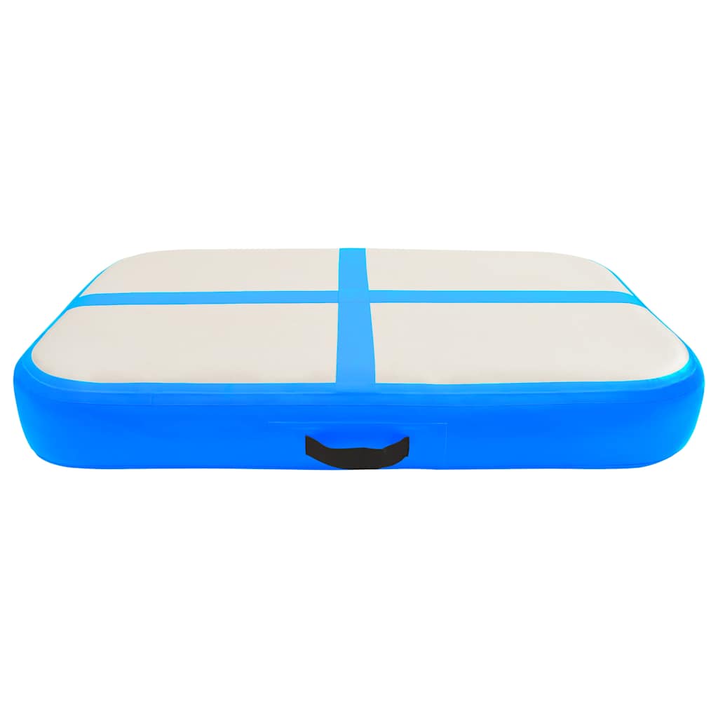 Täispumbatav võimlemismatt pumbaga 60x100x10 cm PVC sinine