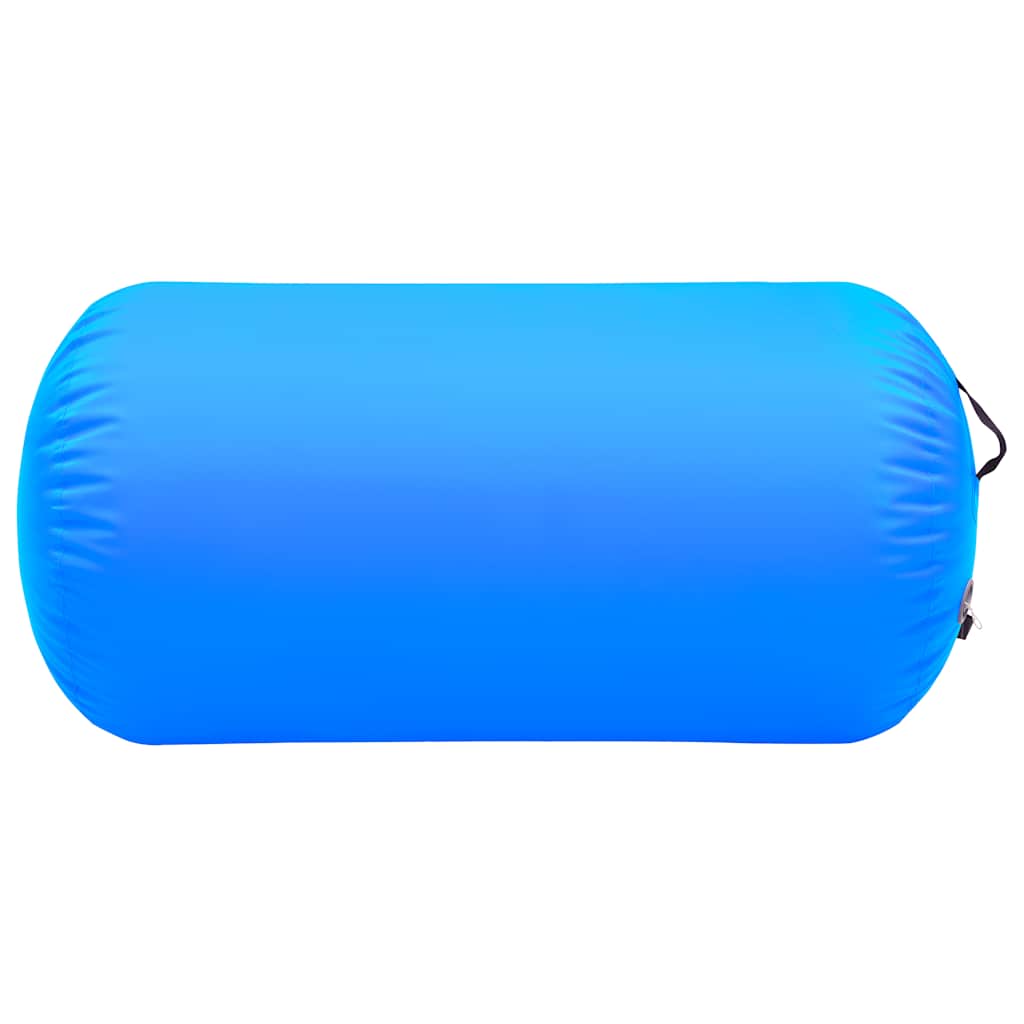 Täispumbatav võimlemisrull pumbaga 120x90 cm PVC sinine