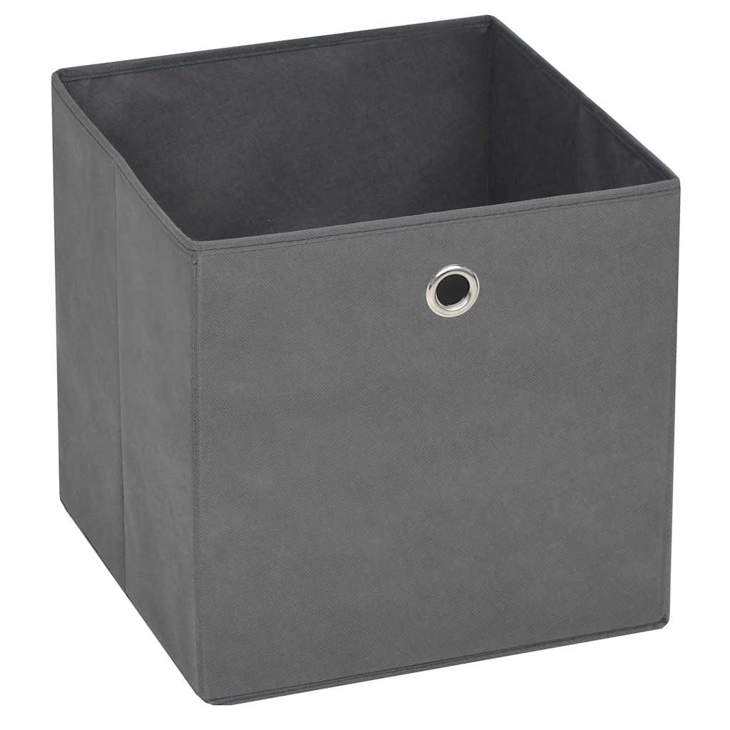 Mittekootud kangast hoiukastid 4 tk, 28 x 28 x 28 cm, hall