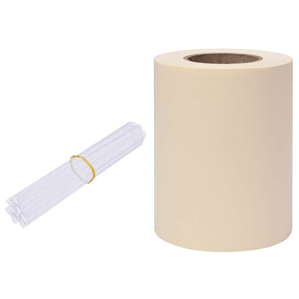 Privaatsusriba PVC 35 x 0,19 m kreemjasvalge