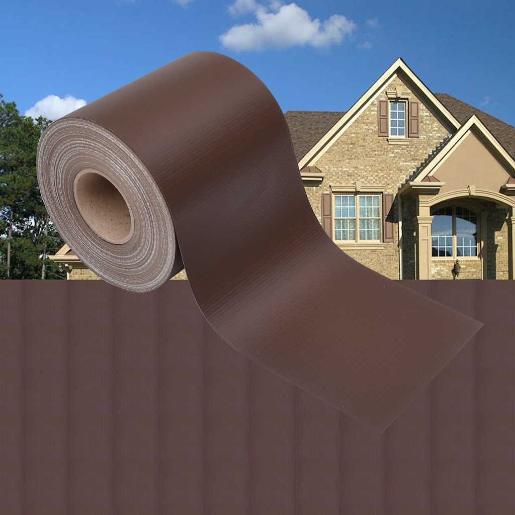 Privaatsusriba PVC 35 x 0,19 m pruun