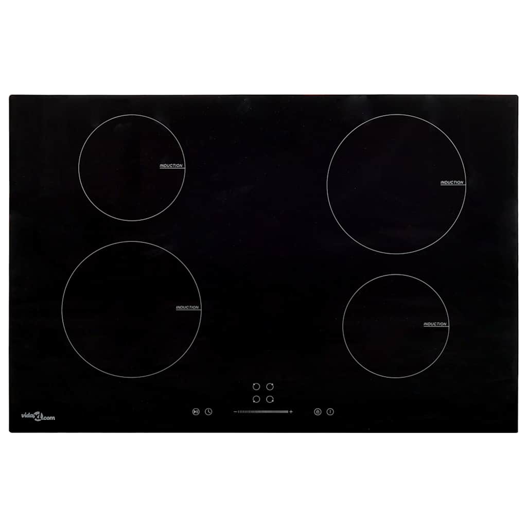 Induktsioonpliit 4 plaadiga, puutetundlik klaas 77 cm 7000 W