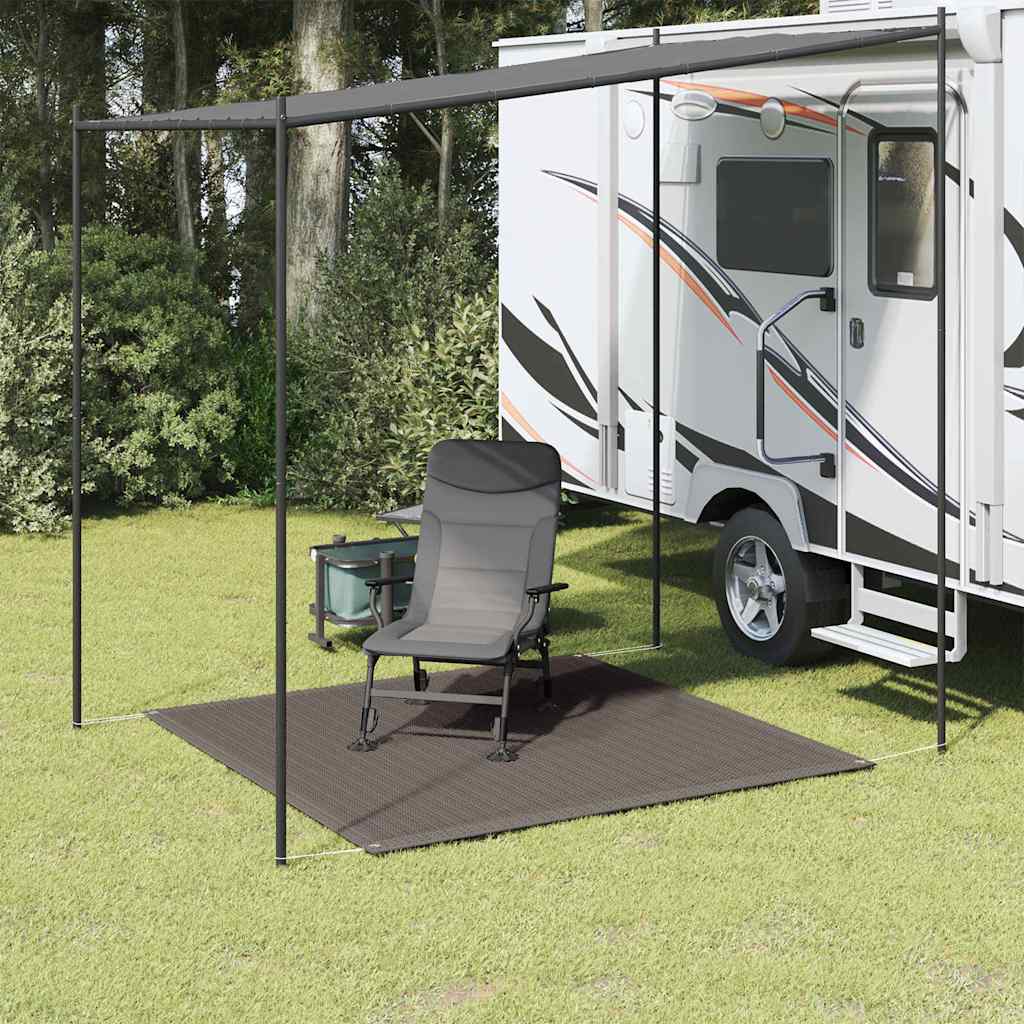 Telgimatt, 250 x 250 cm, antratsiithall, HDPE