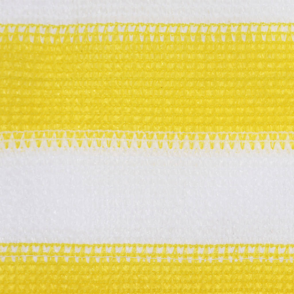 Rõdusirm, kollane ja valge, 120 x 600 cm, HDPE