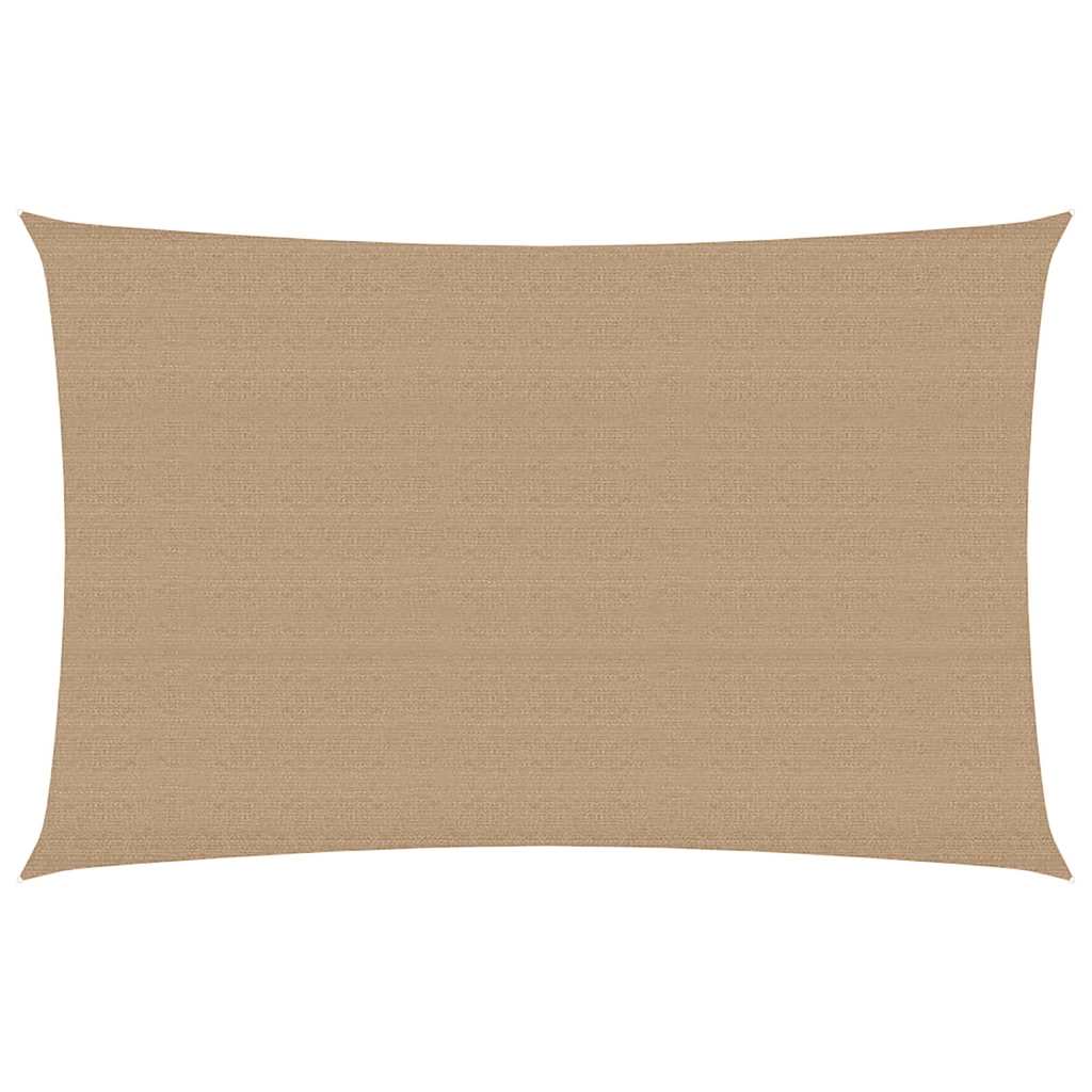 Päikesepuri, 160 g/m², pruunikashall, 3 x 5 m, HDPE