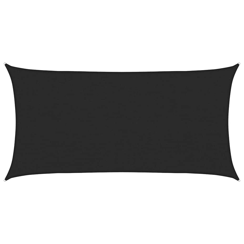 Päikesepuri, 160 g/m², must, 2,5 x 5 m, HDPE