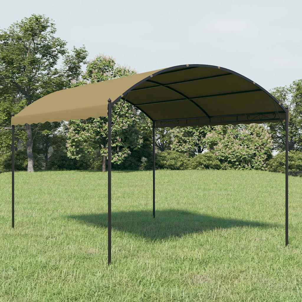 Varjualune 4 x 3 x 2,6 m pruunikashall 180 g/m²