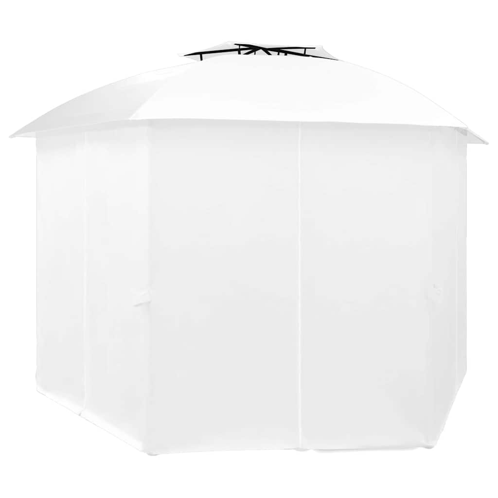 Varikatus kardinatega 360 x 312 x 265 cm valge 180 g/m²