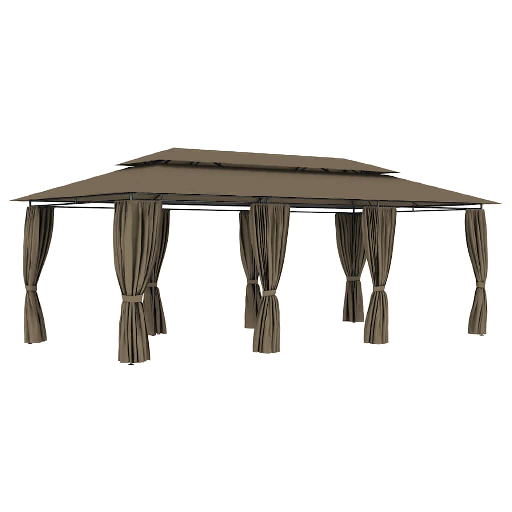 Varikatus kardinatega, 600 x 298 x 270 cm, pruunikas, 180 g/m²
