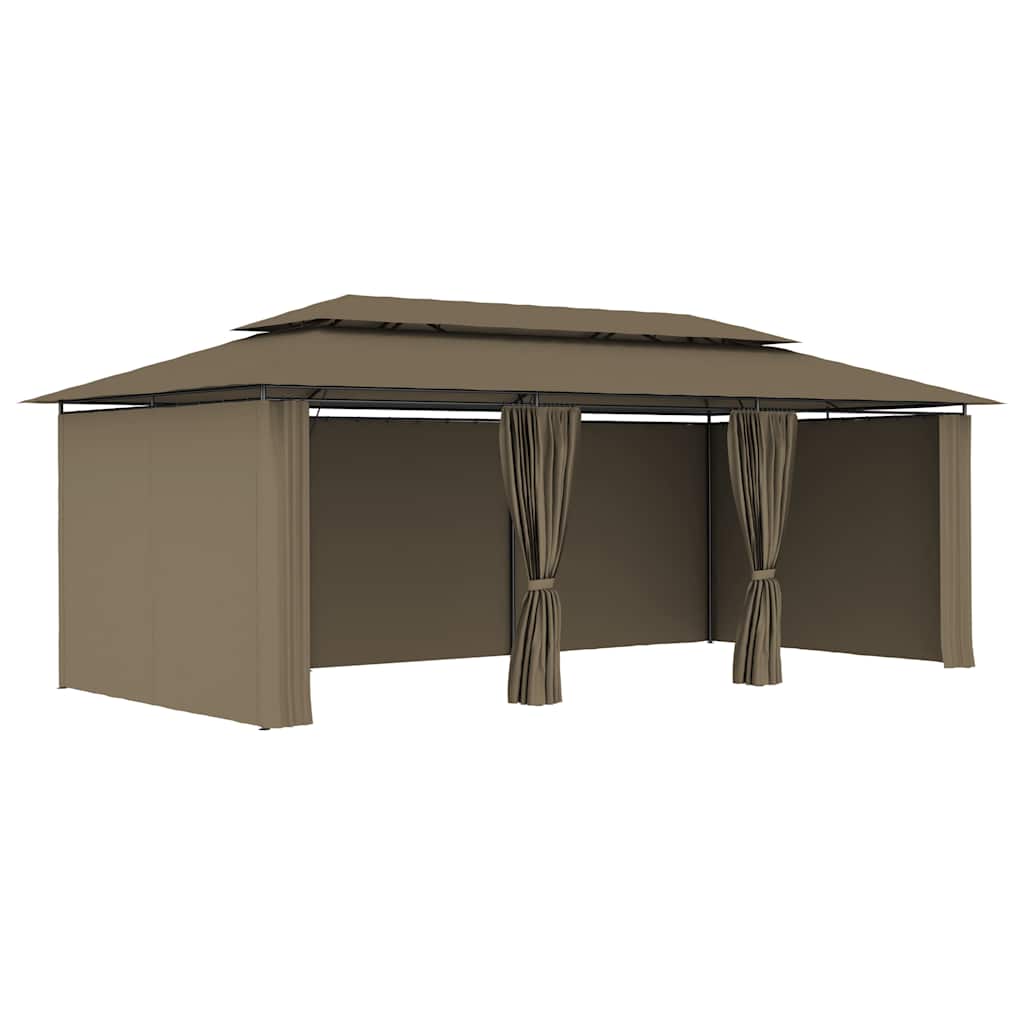 Varikatus kardinatega, 600 x 298 x 270 cm, pruunikas, 180 g/m²